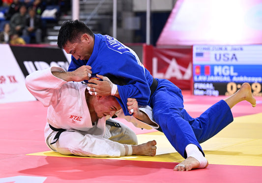 Lavjargal Delivers Home Glory After a Marathon -73 kg Final in Ulaanbaatar - Image: IJF / International Judo Federation