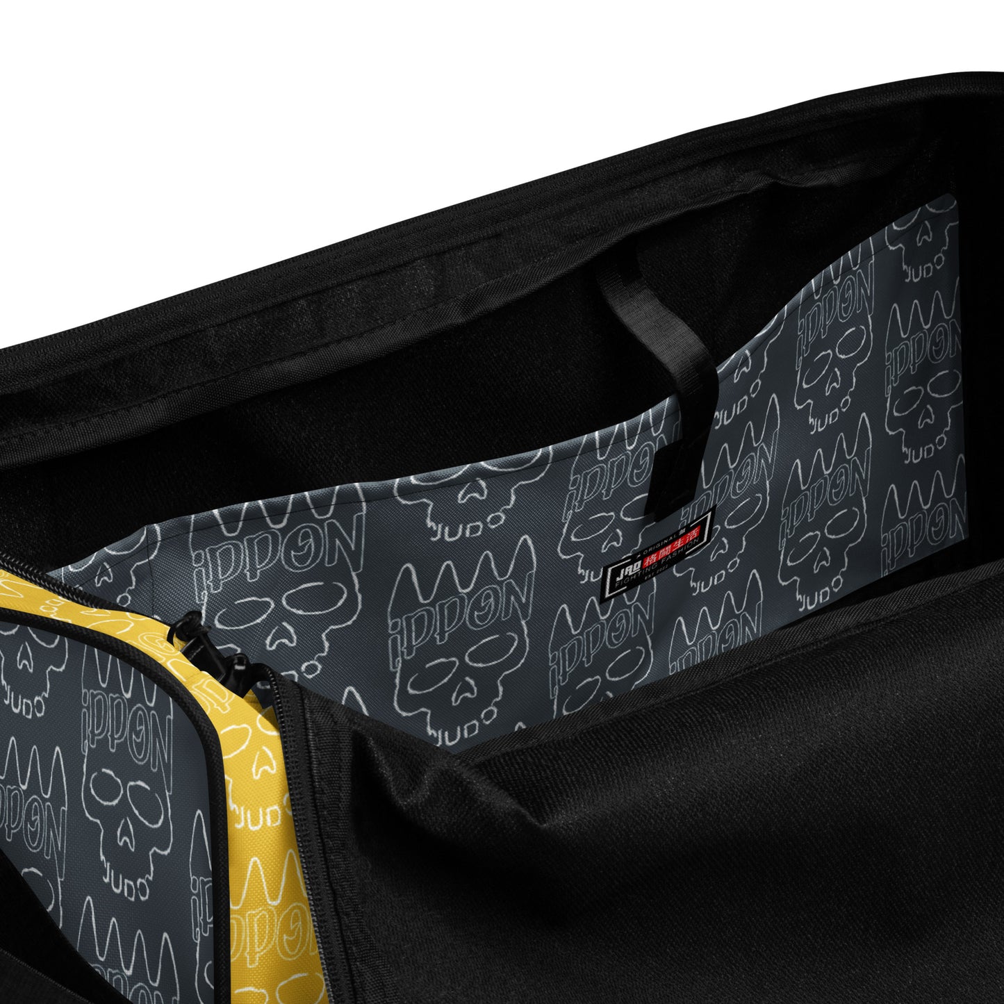 Duffle bag "Ippon Skull Blue Yellow"