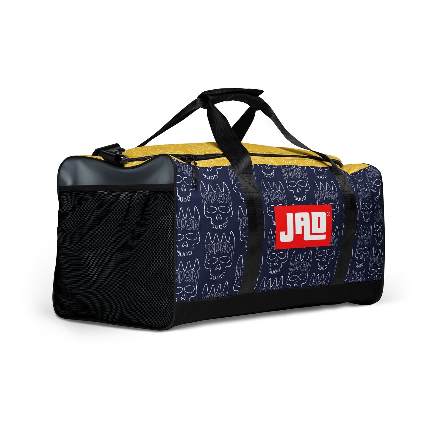 Duffle bag "Ippon Skull Blue Yellow"