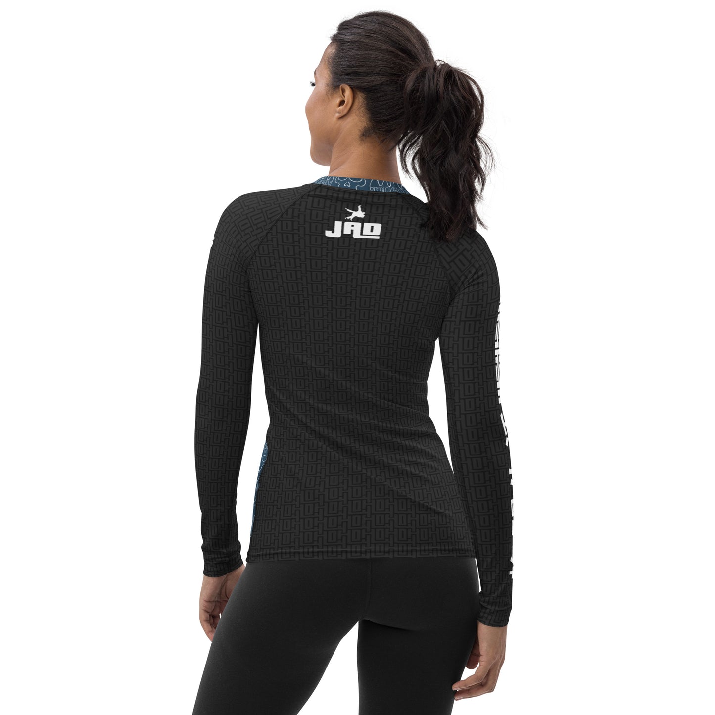 Ultimate Women's Rash Guard 'Ippon Skull Blue' | JAD®