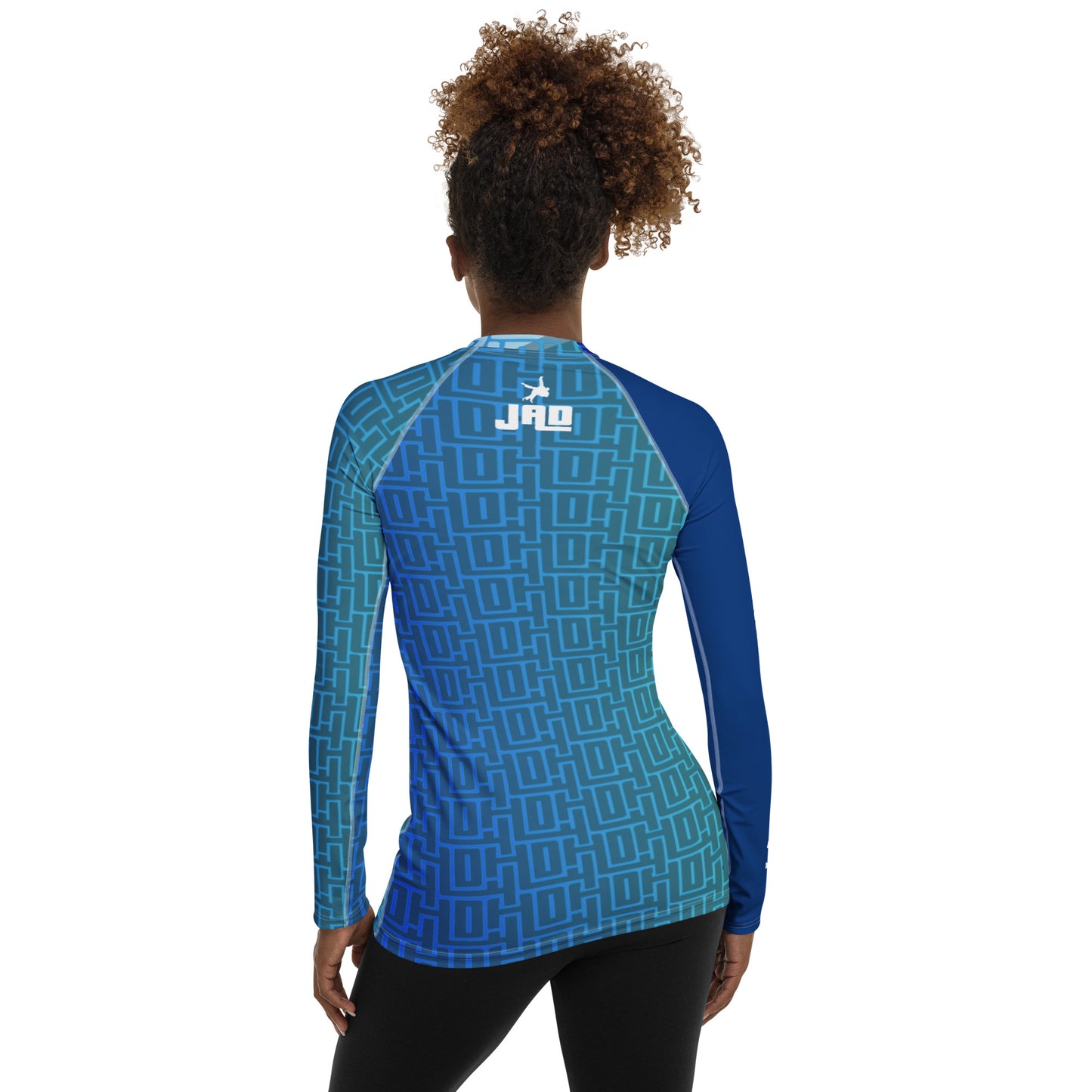 Ultimate Women's Rash Guard 'Blue Fighting Lifestyle' | JAD®