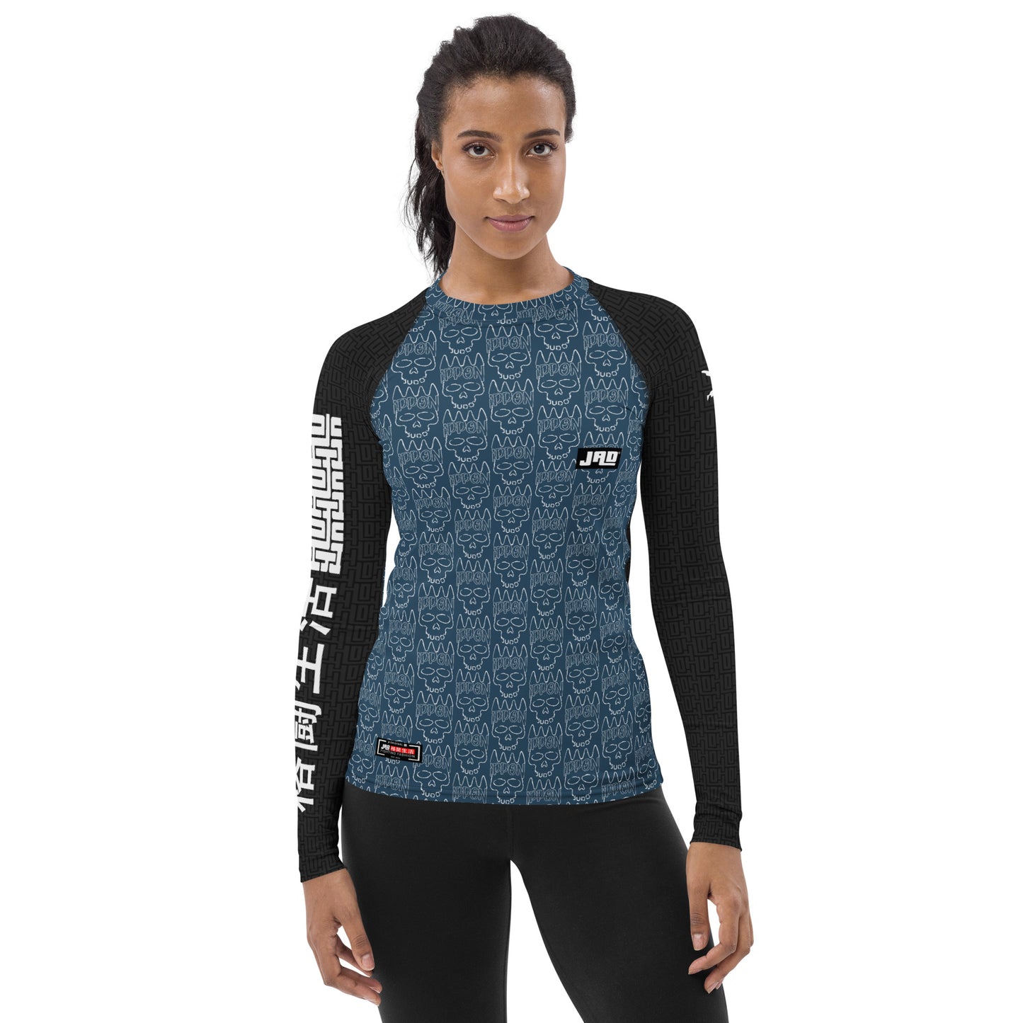 Ultimate Frauen Rash Guard 'Ippon Skull Blue' | JAD®