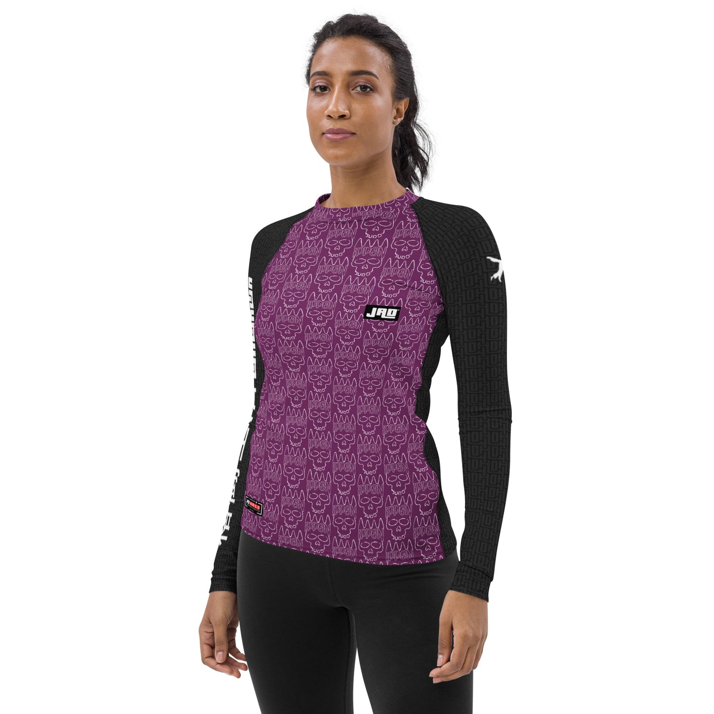 Ultimate Frauen Rash Guard 'Ippon Skull Purple' | JAD®