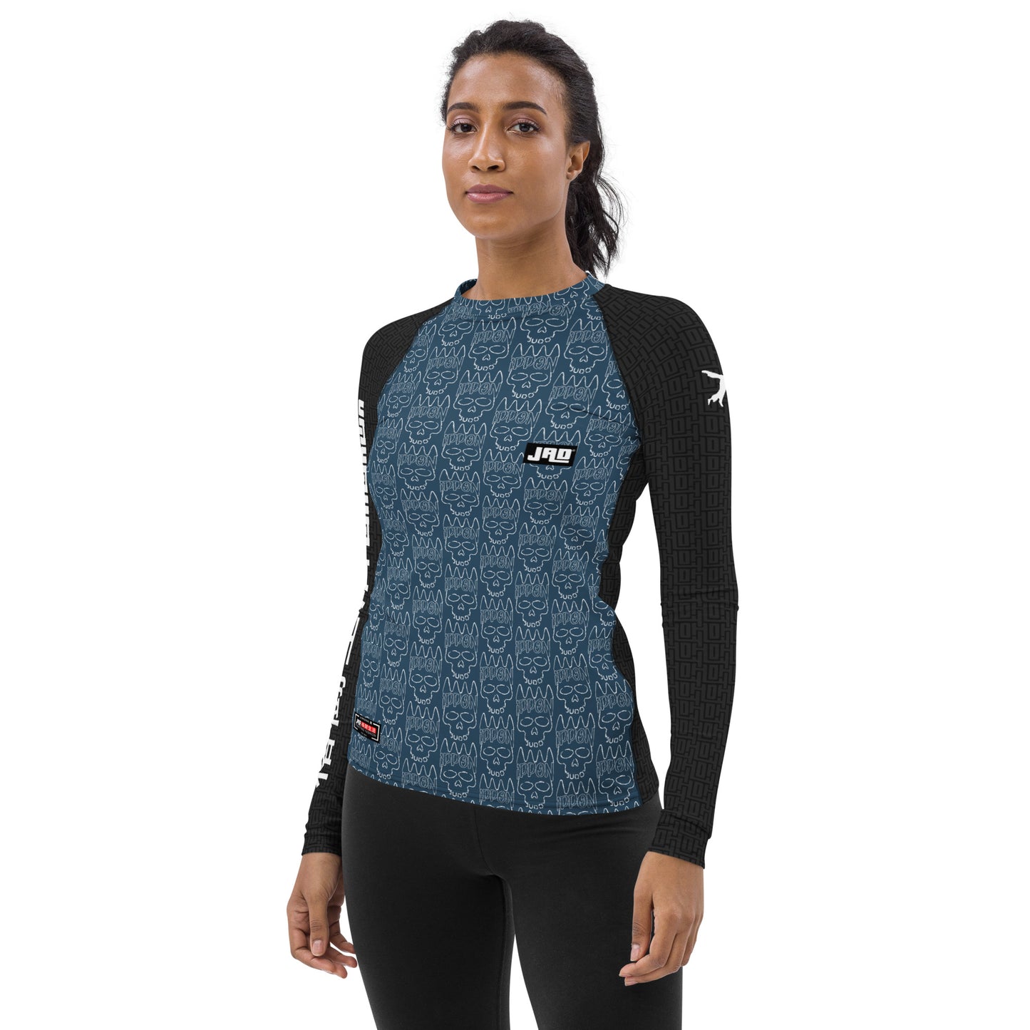 Ultimate Frauen Rash Guard 'Ippon Skull Blue' | JAD®