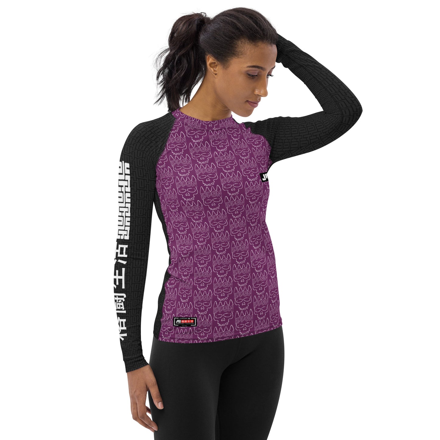 Ultimate Frauen Rash Guard 'Ippon Skull Purple' | JAD®