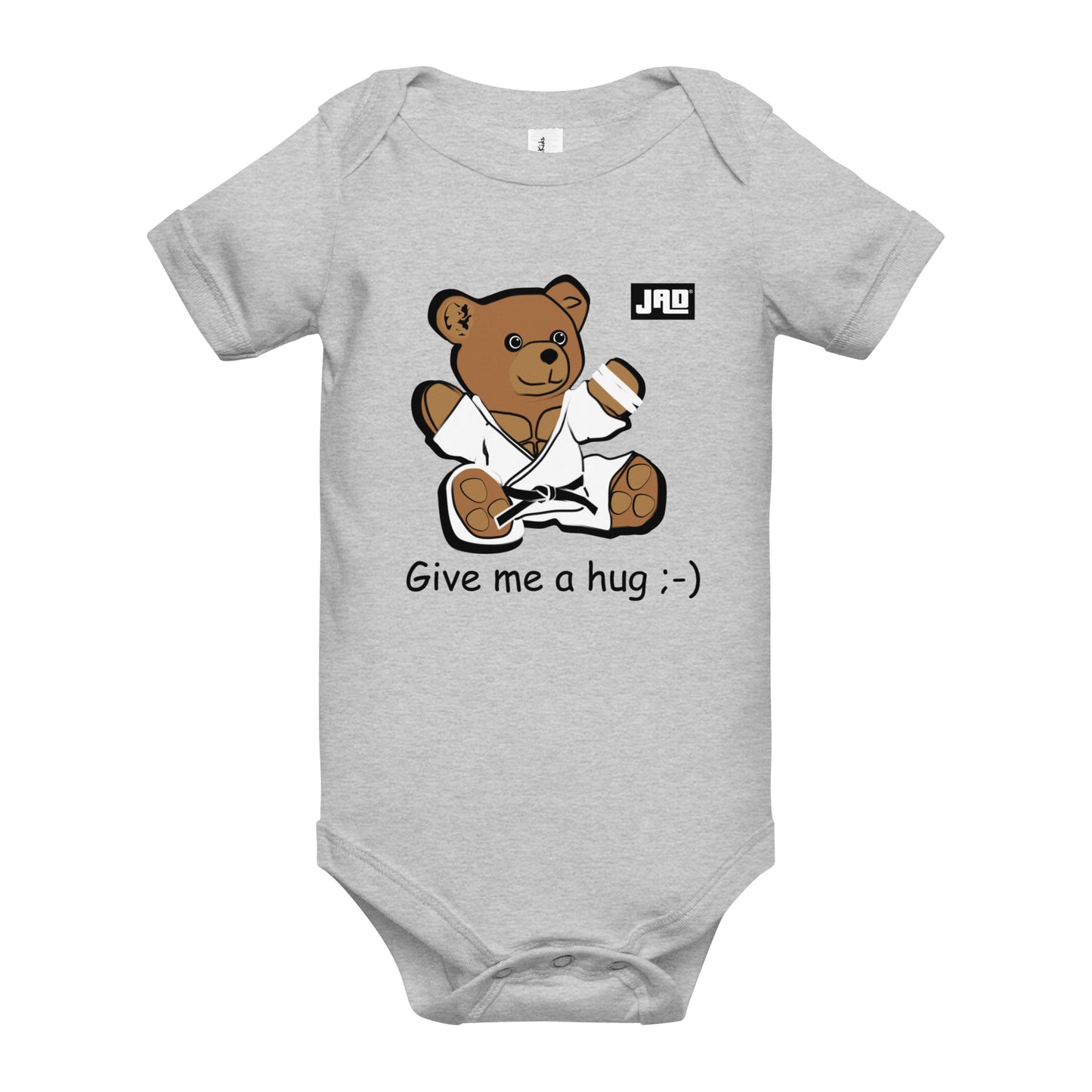 Baby short sleeve one piece "Bearhug"