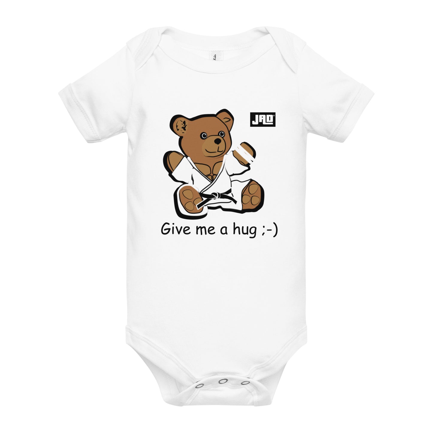 Baby short sleeve one piece "Bearhug"