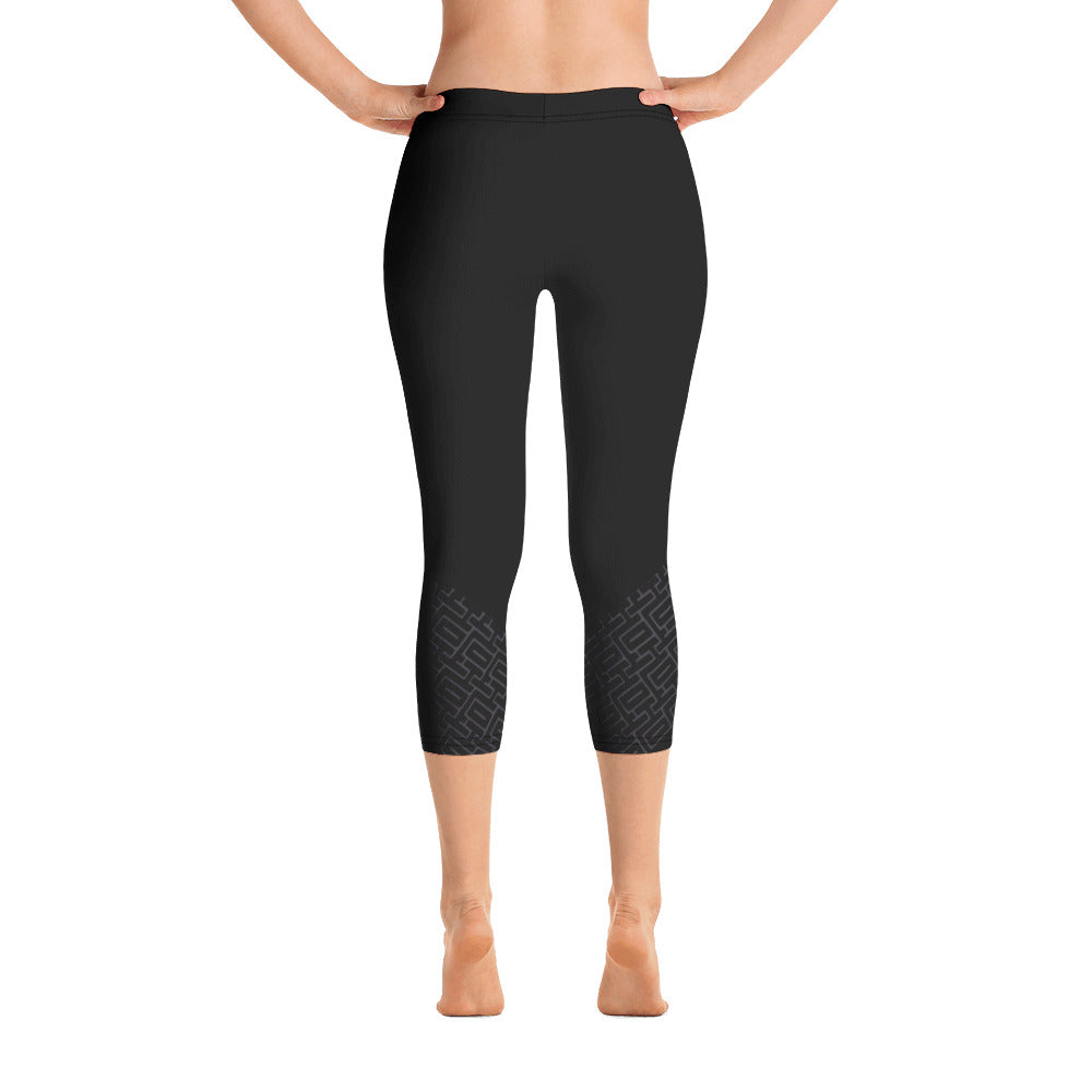 Capri Leggings "Black JAD fighting Style"