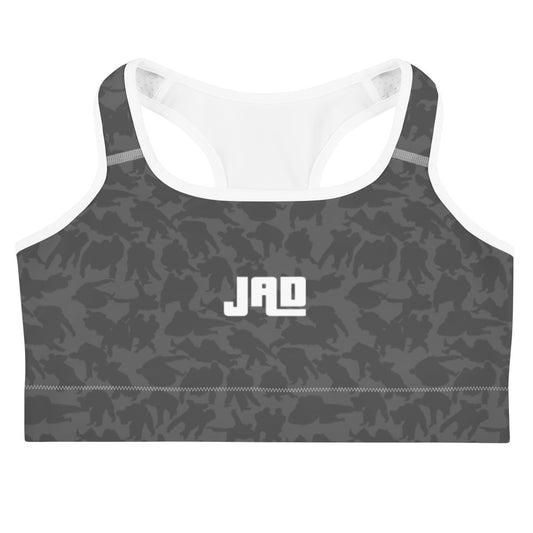 Sports bra "Judo Throw Camouflage Grey"