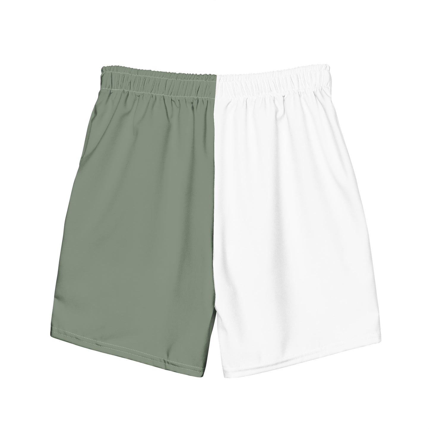 Men's Swim Trunks "JAD Pattern Olive & White"