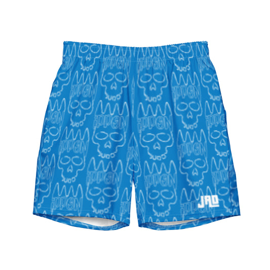 Men's Swim Trunks "Ippon Skull Blue"