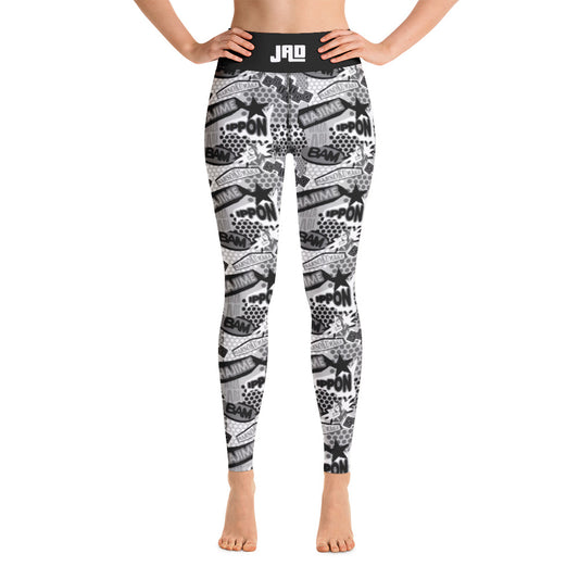 Leggings "JAD Judo Cartoon Black & White"