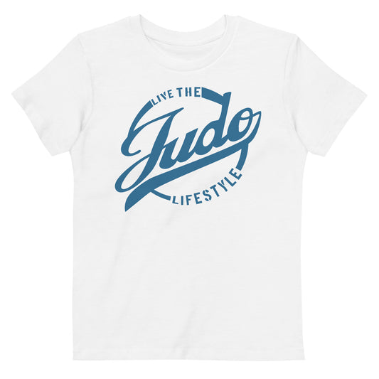 Kids T-Shirt 3-14 years "Live The Judo Lifestyle Blue"