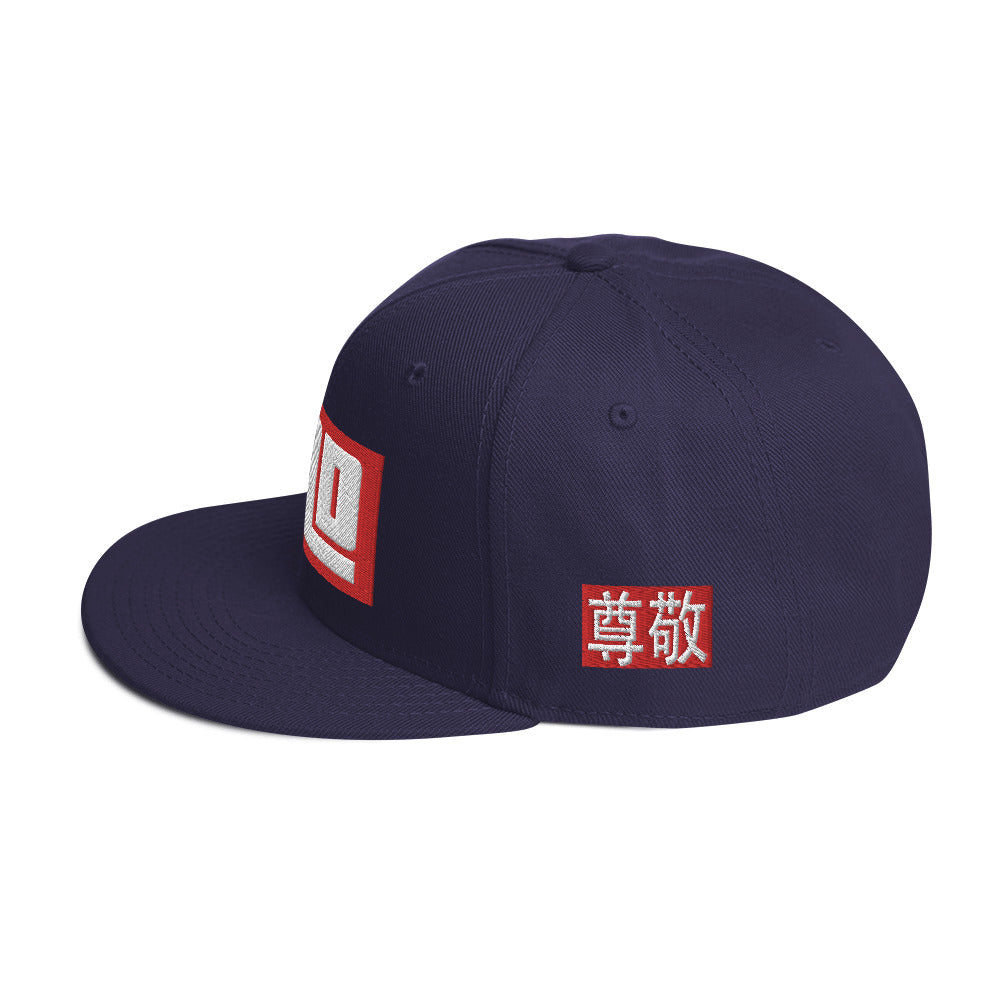 Otto Cap "JAD Label Respect Navy" Flat Stick