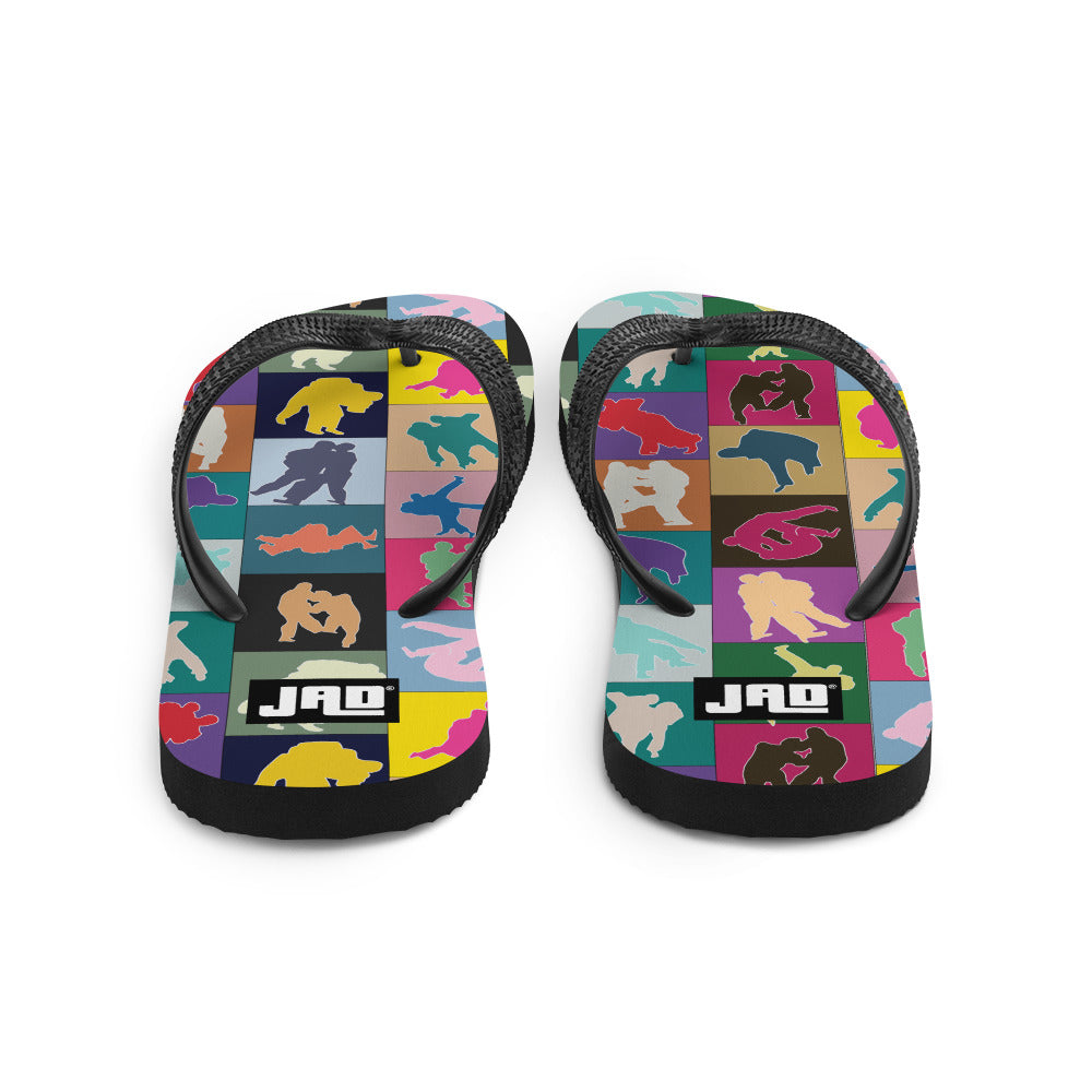 Flip-Flops "Colorful Judo Squares"