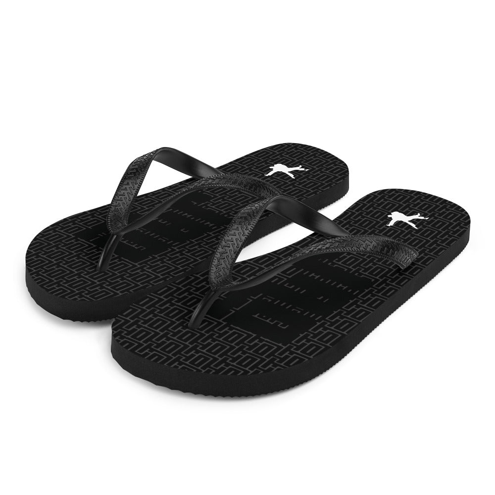 Flip-Flops "JAD Pattern Black"