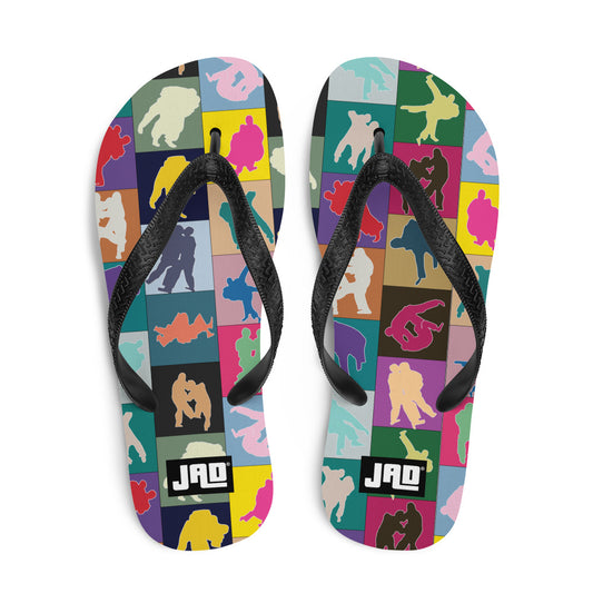 Flip-Flops "Colorful Judo Squares"