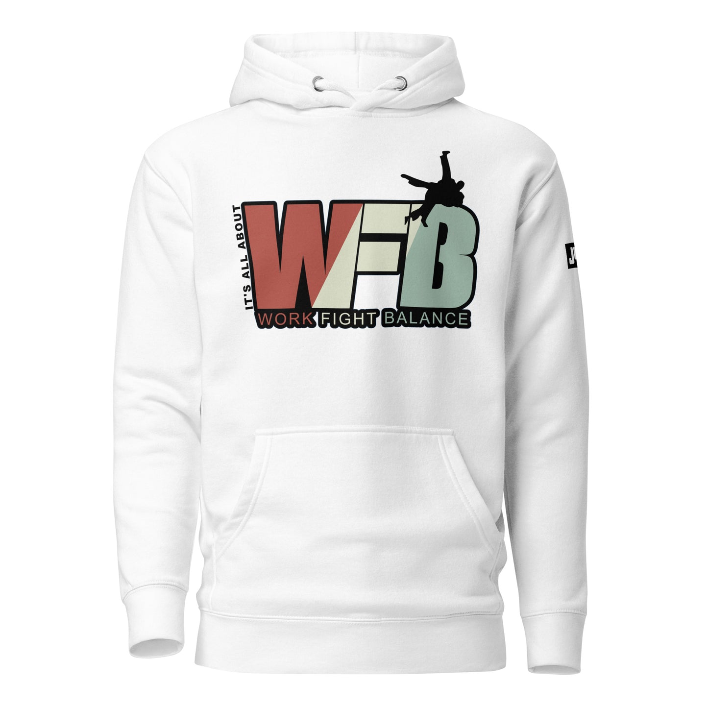 Hoodie 'Work Fight Balance Creme' | JAD®