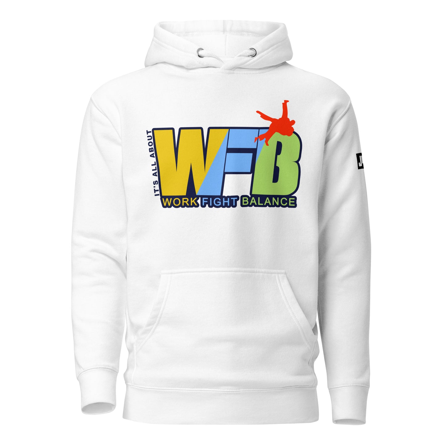 Hoodie 'Work Fight Balance Green' | JAD®