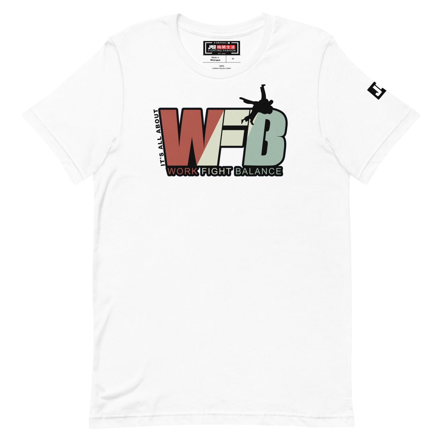 T-Shirt 'Work Fight Balance Creme' | JAD®